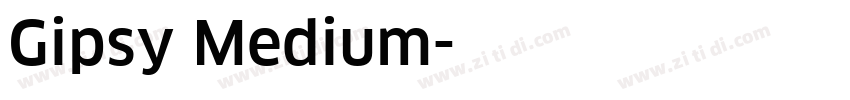 Gipsy Medium字体转换
